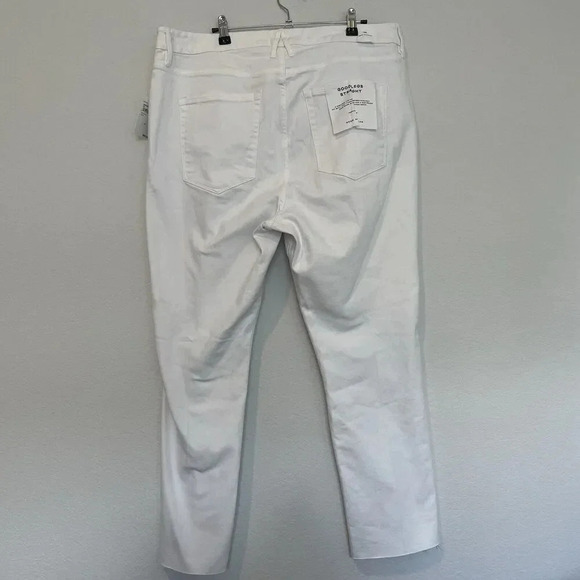 Good American Good Legs Straight Size 20 White Plus Size New - Picture 2 of 6
